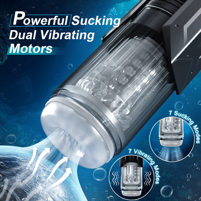 Buyging™ Sucking Vibrating Rotating Thrusting 4 IN 1 Male Masturbator