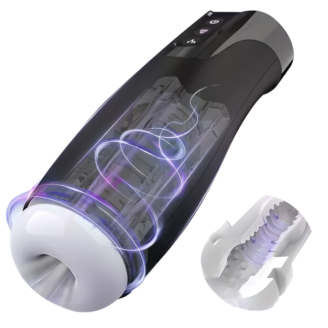 Buyging™ Automatic 7 Sucking and 7 Vibrating Male Masturbator