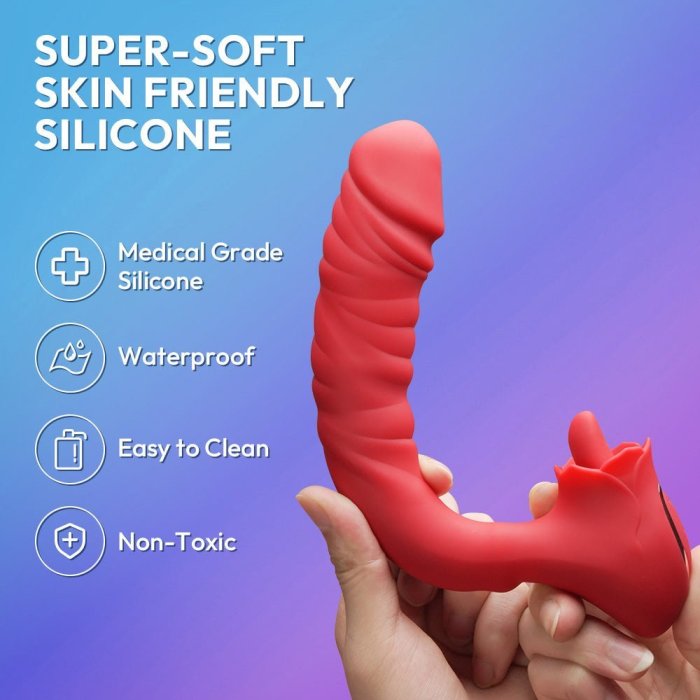 Buyging™ G-spot Vibrator With 10 Vibrating & Licking Sucking Modes