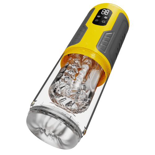 Buyging™ 7 Thrusting Rotating Vibrating Burst Stroker With Licking Massage