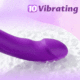 Buyging™ Strapless Strap-On G-Spot Dildo Vibrator With 10 Tapping Vibrating Modes