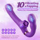 Buyging™ Strapless Strap-On G-Spot Dildo Vibrator With 10 Tapping Vibrating Modes