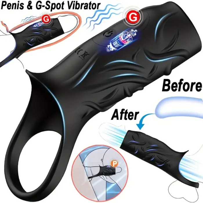 Buyging™ Penis Ring Vibrator Delay Ejaculation Erection Enhancement