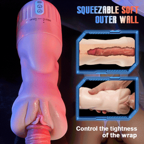 Buyging™ OLIVER 5 Sucking 10 Vibrating Simulated Vagina Masturbator and Pussy Pocket