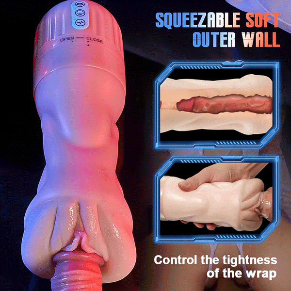 Buyging™ OLIVER 5 Sucking 10 Vibrating Simulated Vagina Masturbator and Pussy Pocket