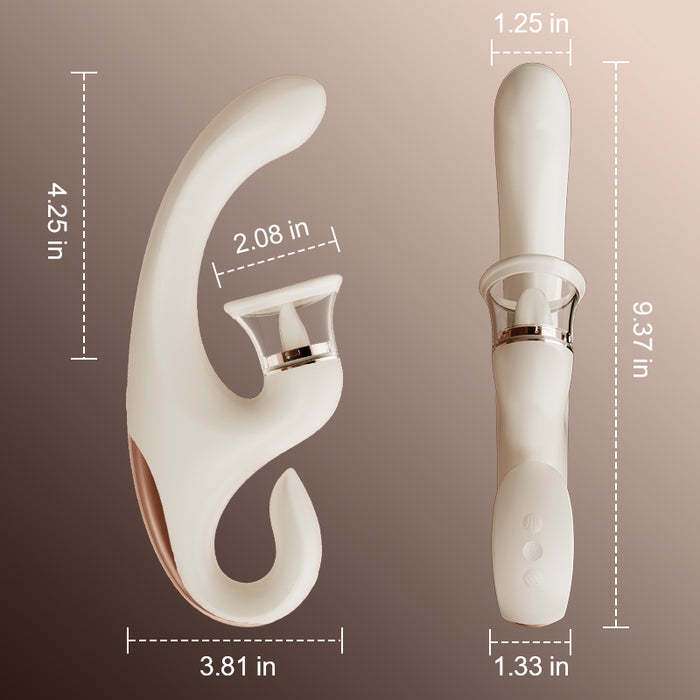 Buyging™ Clitoral Arousal 9 Licking Vibrating 4 Sucking Triple Stimulation Vibrator