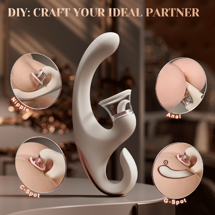 Buyging™ Clitoral Arousal 9 Licking Vibrating 4 Sucking Triple Stimulation Vibrator