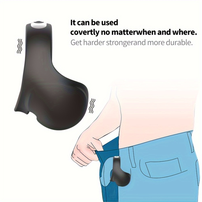 Buyging™ 10 Vibrating Silicone Cock Ring with Wings for Male Enhancement