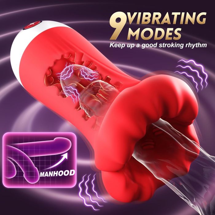 Buyging™ APP Control Penis Trainer with 9 Training Stroker Modes & 4.98IN Deep Blowjob