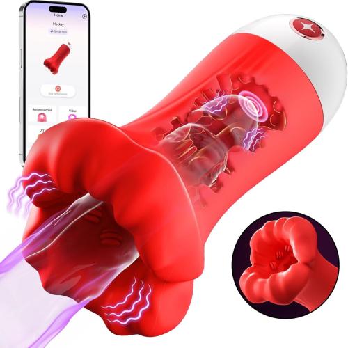 Buyging™ APP Control Penis Trainer with 9 Training Stroker Modes & 4.98IN Deep Blowjob
