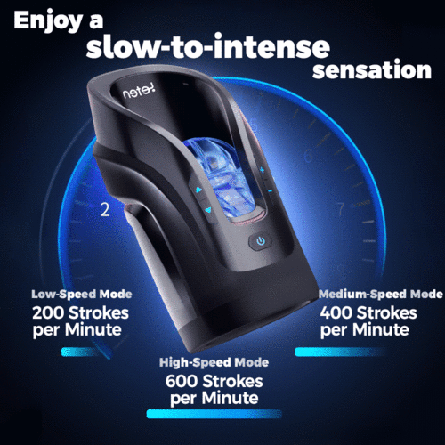 Buyging™ LETEN Cannon King Mini 3D Fleshy Telescopic Vibrating Automatic Masturbator