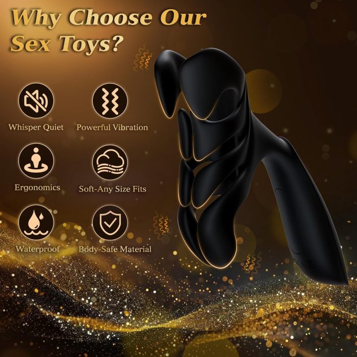 Buyging™ Men Sex Toy Penis Training Vibrator with 10 Vibrating Modes
