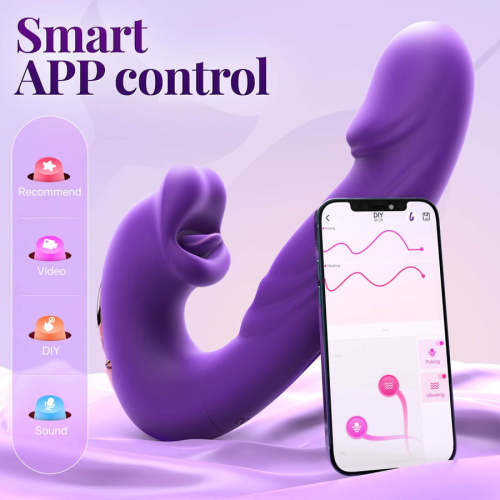 Buyging™ App Control Flapping and Licking Suction Sex Toy Vibrator