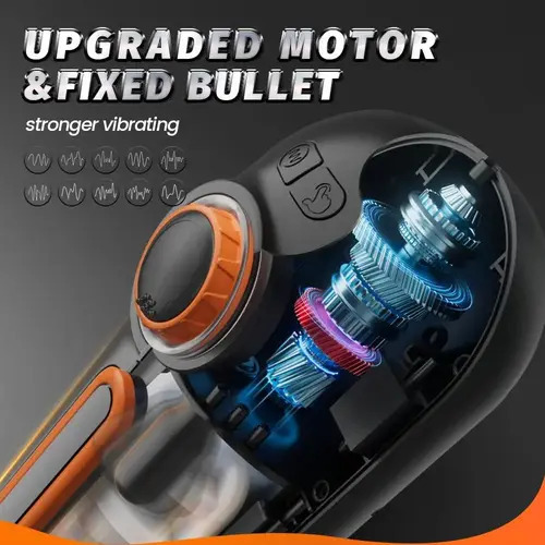 Buyging™ 10 Thrusting 10 Vibrating 3 Sucking Heating Male Masturbator