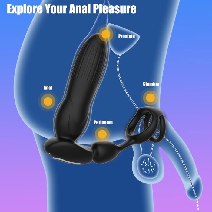 Buyging™ Prostate Massager with 3 Thrusting Expanding & 9 Vibration Modes