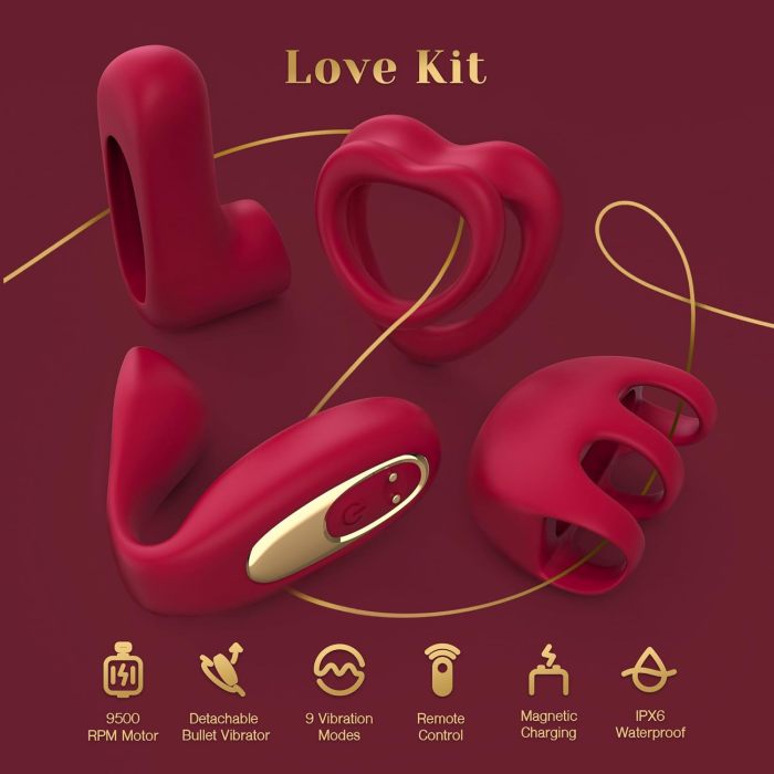 Buyging™ Love Vibrator Kit Versatile Remote Adult Sex Toys Set for Women & Couples