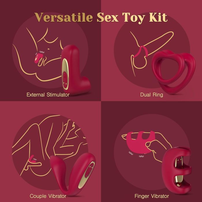 Buyging™ Love Vibrator Kit Versatile Remote Adult Sex Toys Set for Women & Couples