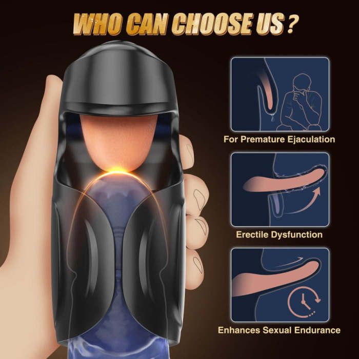 Buyging™ 10 Flapping Vibrating & 10 Tongue Licking Penis Trainer