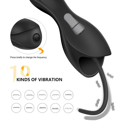 Buyging™ Urethral Sounds Dilator with 6 PCs Separable Plug & 10 Vibrating Modes