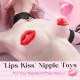 Buyging™ Nipple Clamps Lips Kiss Vibrator Sex Toy