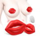 Buyging™ Nipple Clamps Lips Kiss Vibrator Sex Toy
