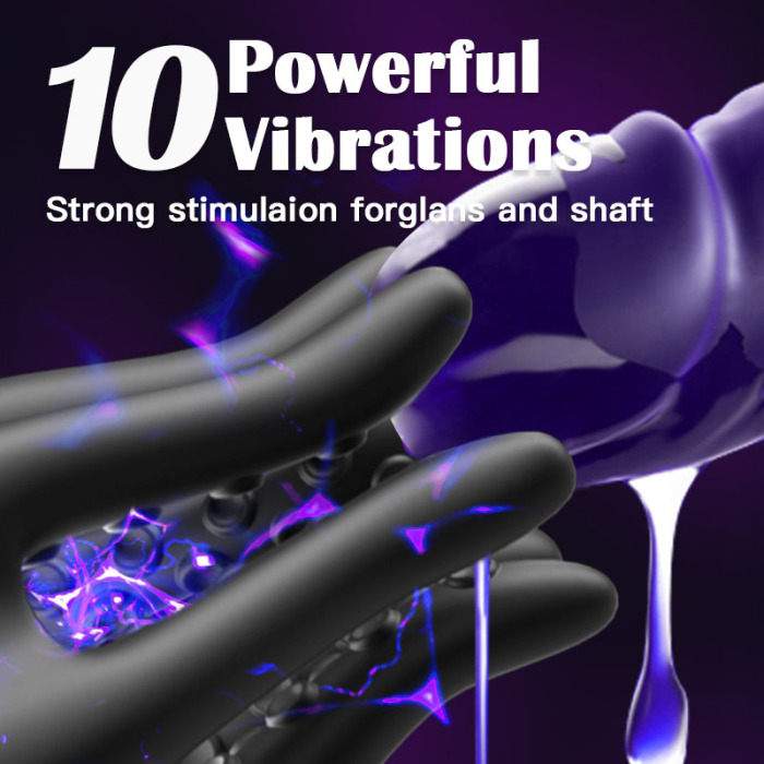 Buyging™ Dual Motor 9 Thrusting 10 Vibrating Penis Trainer & Anal Toy
