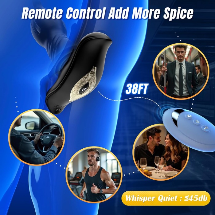 Buyging™ 9 Tension Shock Flapping & 9 Thrusting Vibrating Prostate Massager & Uterine Stimulator
