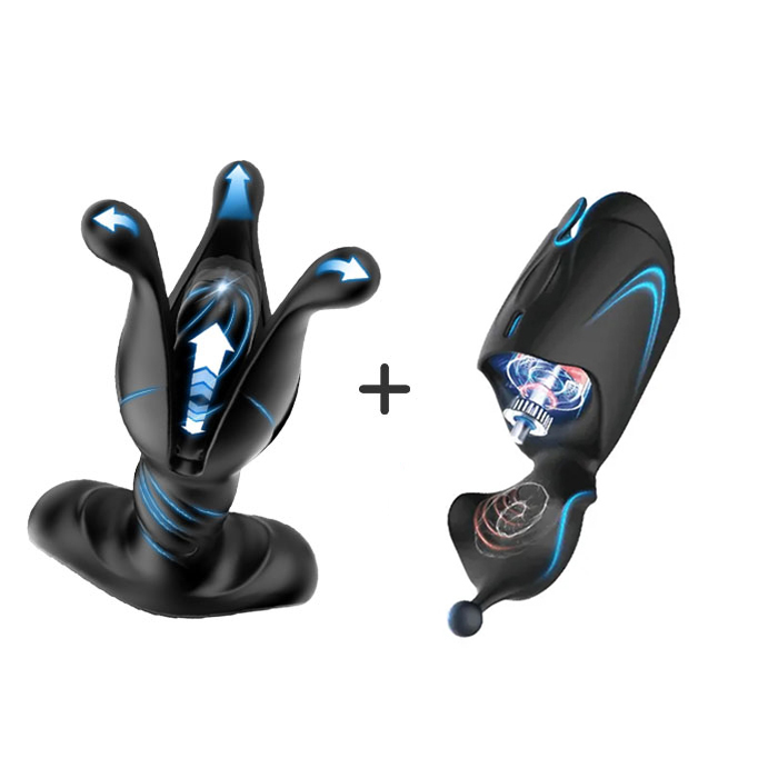 Buyging™ 9 Tension Shock Flapping & 9 Thrusting Vibrating Prostate Massager & Uterine Stimulator