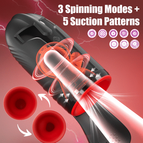Buyging™ 10 Vibrating 5 Sucking 3 Rotating Glans Exerciser & Masturbator