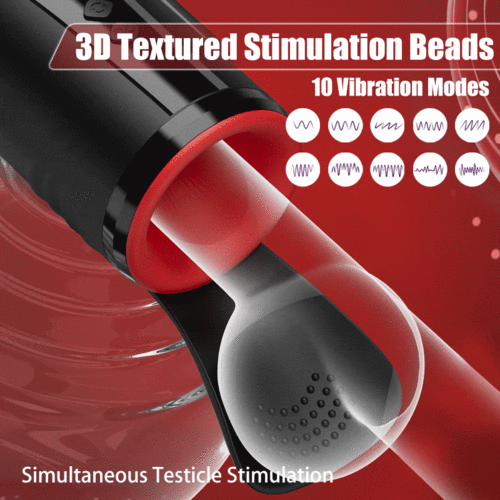 Buyging™ 10 Vibrating 5 Sucking 3 Rotating Glans Exerciser & Masturbator