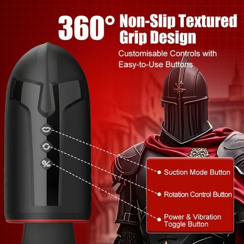 Buyging™ 10 Vibrating 5 Sucking 3 Rotating Glans Exerciser & Masturbator