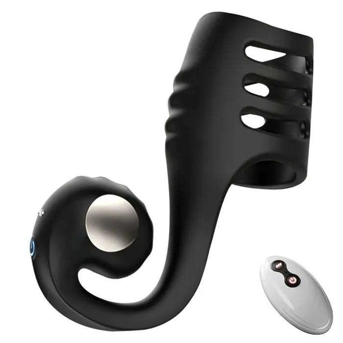 Buyging™ Retractable 10 Vibration Modes Cock Ring Sleeve with Clit G-Spot Vibrator