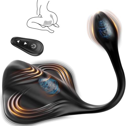 Buyging™ Dual Motor 9+9 Vibrator Anal Dildo Beads Prostate Massager & Penis Training Sit Ride Perineum Clitoral Stimulator