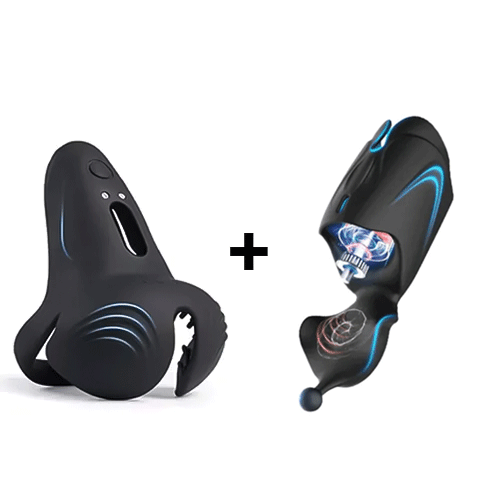 Buyging™ App Control Double Stimulation Well Wrapped Vibrating Cock Ring