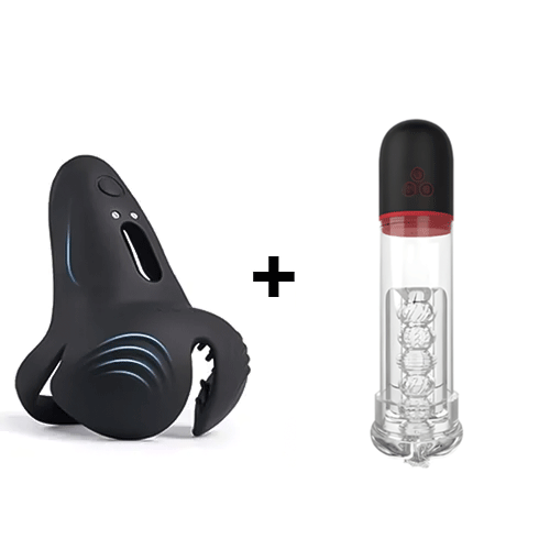 Buyging™ App Control Double Stimulation Well Wrapped Vibrating Cock Ring