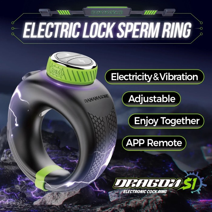 Buyging™ DRAGON S1 App Control Electro-Stim & Vibrating Cock Ring
