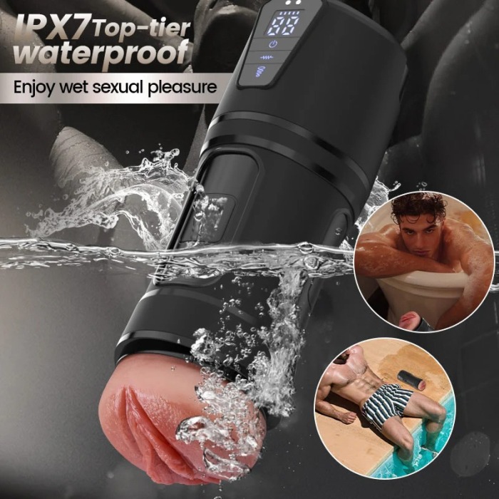 Buyging™ 10 Vibrating 5 Sucking Ultra-Realistic Vagina Simulated Masturbator