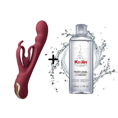 Buyging™ Hollow Ears Design Dual Motor 10*10 Vibrating Rabbit Vibrator