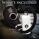 Dark Inhaler Gas Mask with Bottle Bondage Gear Fetish Restraint Sex Toy