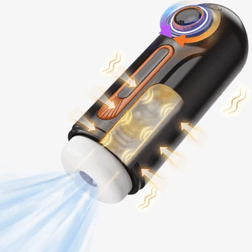 Buyging™ 10 Thrusting 10 Vibrating 3 Sucking Heating Male Masturbator