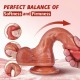 Simulated Ejaculation 8.5 IN Vibrating Dildo Enema Bulb for G-Spot & Anal Prostate Play