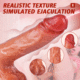 Simulated Ejaculation 8.5 IN Vibrating Dildo Enema Bulb for G-Spot & Anal Prostate Play