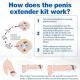 Wearable Adjustable Traction Penis Extender Stretcher Kit