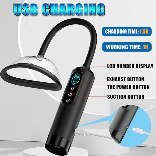 Buyging™ Automatic Vacuum Nipple Pump & Vagina Pussy Pump With 5 Cups