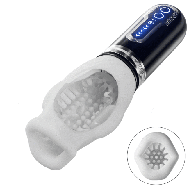 Buyging™ Tornado 3.0 Dual Motor Oralsex Analog Masturbator 7 Vibrations 5 Retractions 5 Rotations