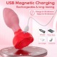 Buyging™ APP&Remote Control 9 Vibrating and 360° Rotating Anal Vibrator with Rose Base