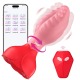 Buyging™ APP&Remote Control 9 Vibrating and 360° Rotating Anal Vibrator with Rose Base