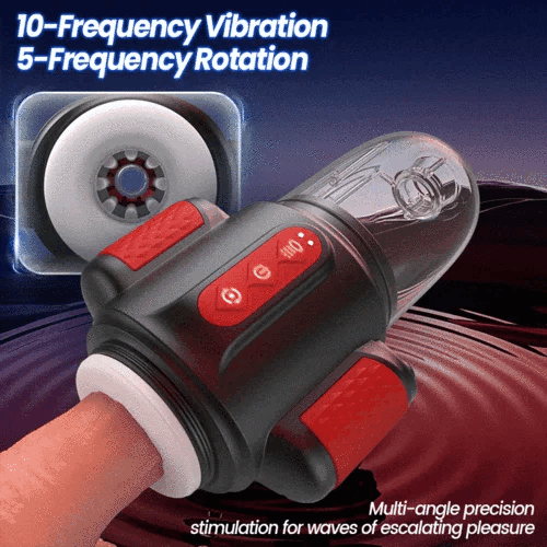 Buyging™ XR Hydro Vortex Masturbator With 10 Vibrating 5 Rotating 5 Water Spray Modes