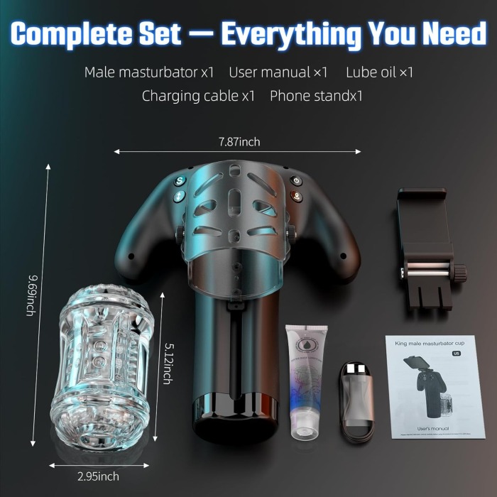 Buyging™ KING Hands-Free Male Masturbator with Adjustable Stroke & Sleeve Tightness