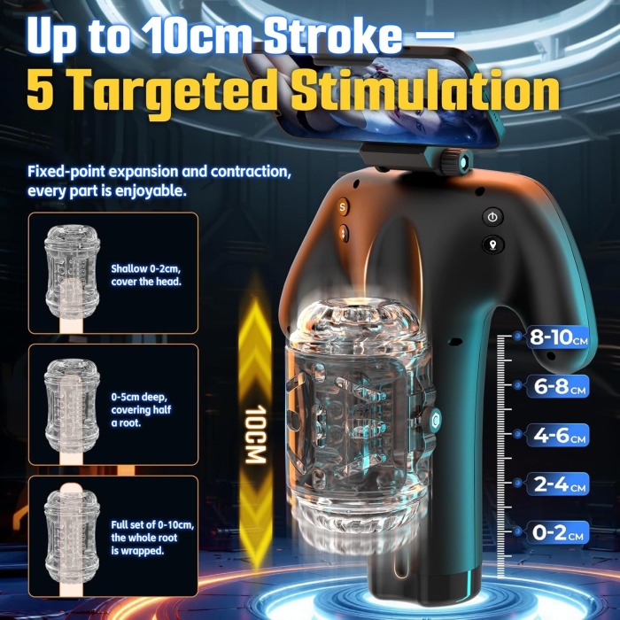 Buyging™ KING Hands-Free Male Masturbator with Adjustable Stroke & Sleeve Tightness